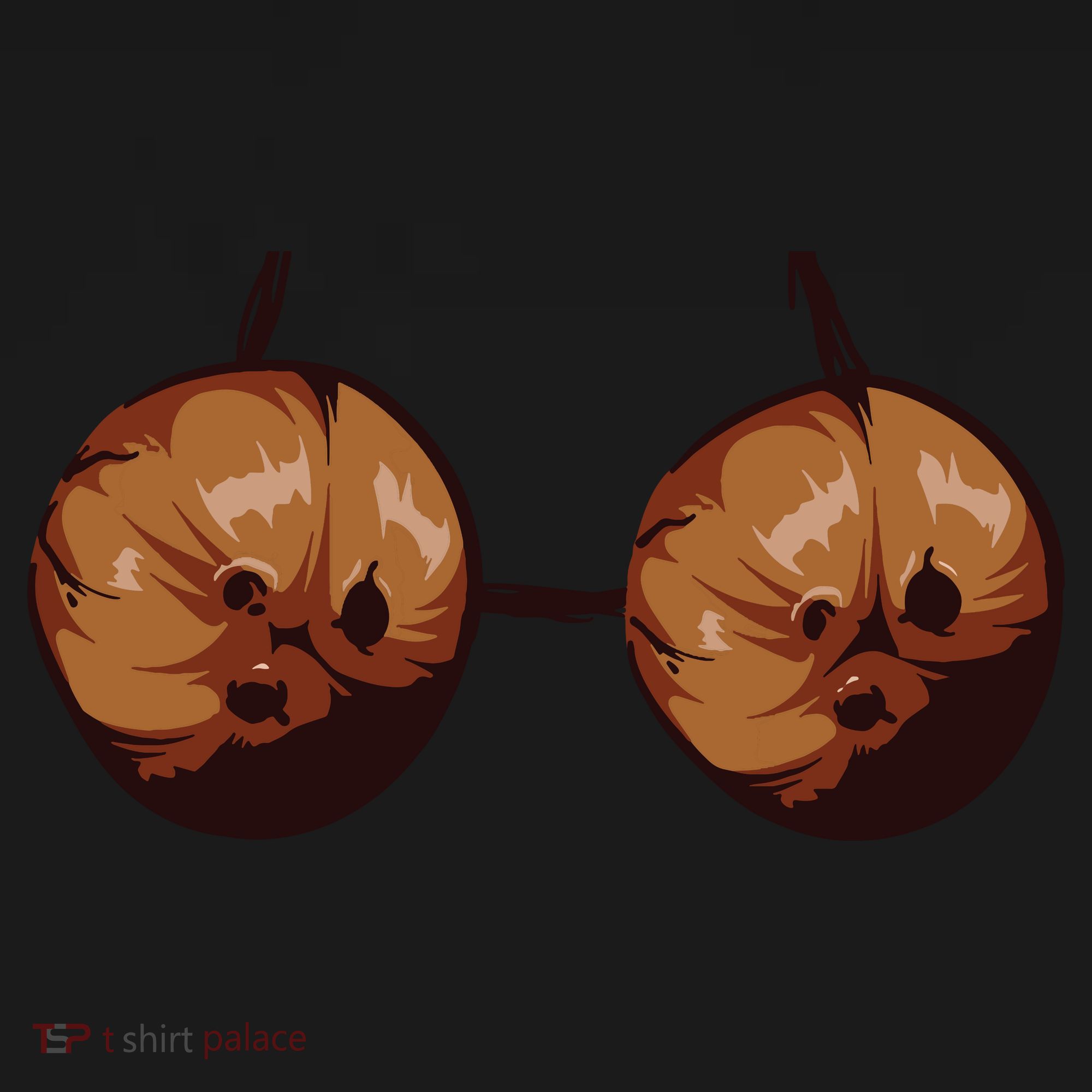 Summer Coconut Bra Halloween Costume Shirt Funny Outfit Gift Coaster