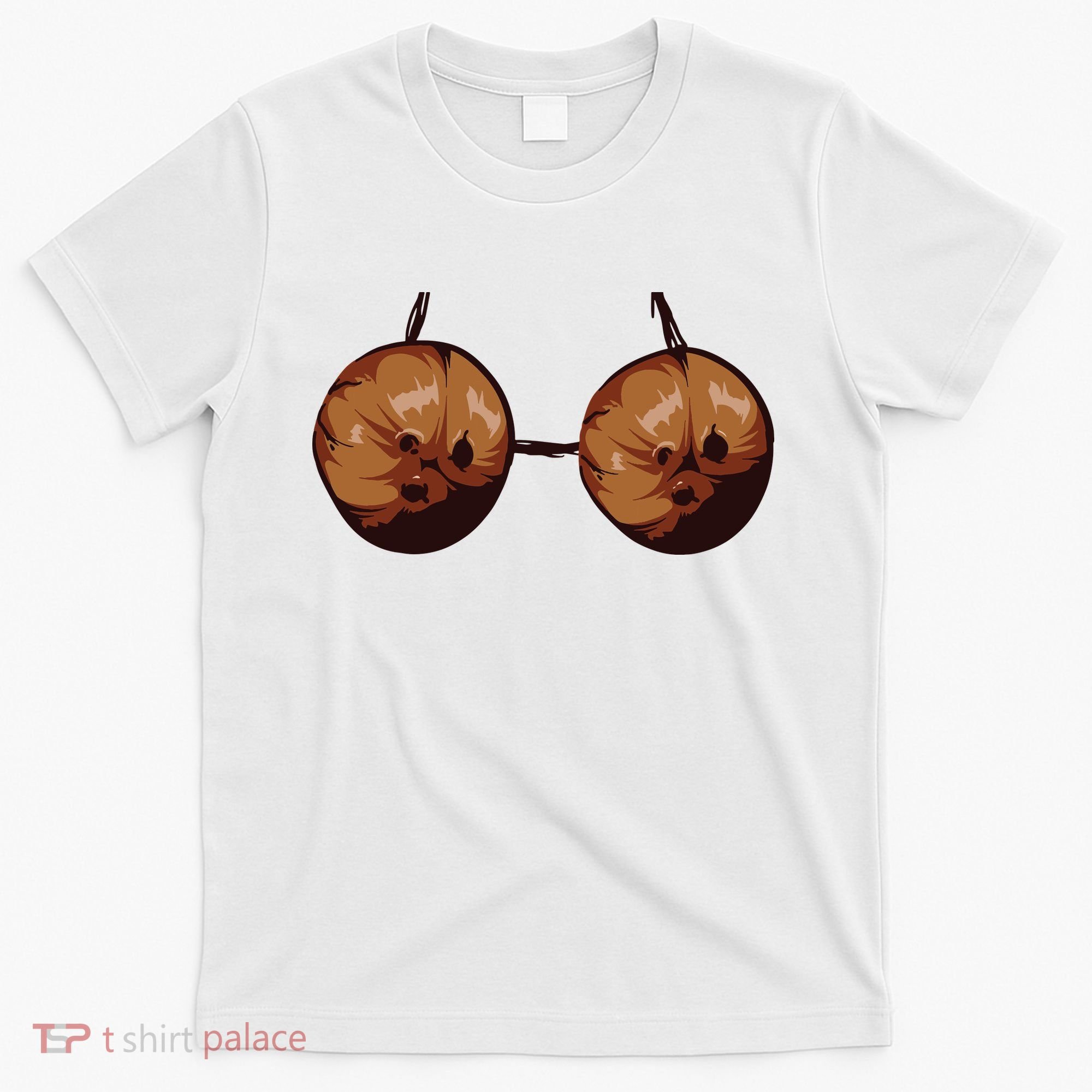 Summer Coconut Bra Halloween Costume Shirt Funny Outfit Gift T-Shirt