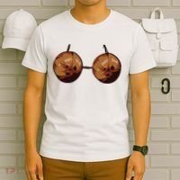 Summer Coconut Bra Halloween Costume Shirt Funny Outfit Gift T-Shirt thumb 6