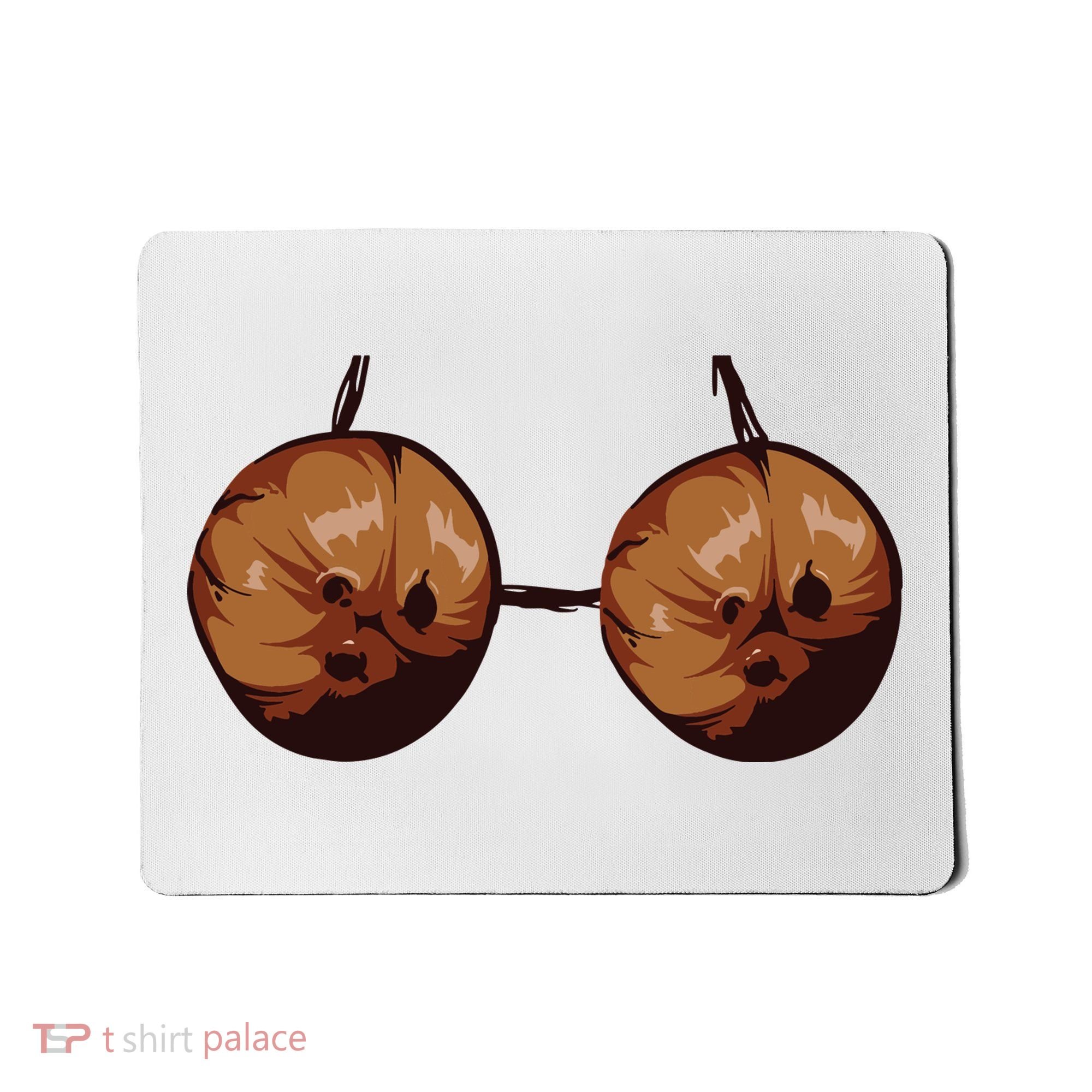 Summer Coconut Bra Halloween Costume Shirt Funny Outfit Gift Mousepad