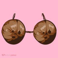 Summer Coconut Bra Halloween Costume Funny Outfit Gift Coaster thumb 2
