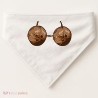 Summer Coconut Bra Halloween Costume Funny Outfit Gift USA-Made Doggie Bandana thumb 0