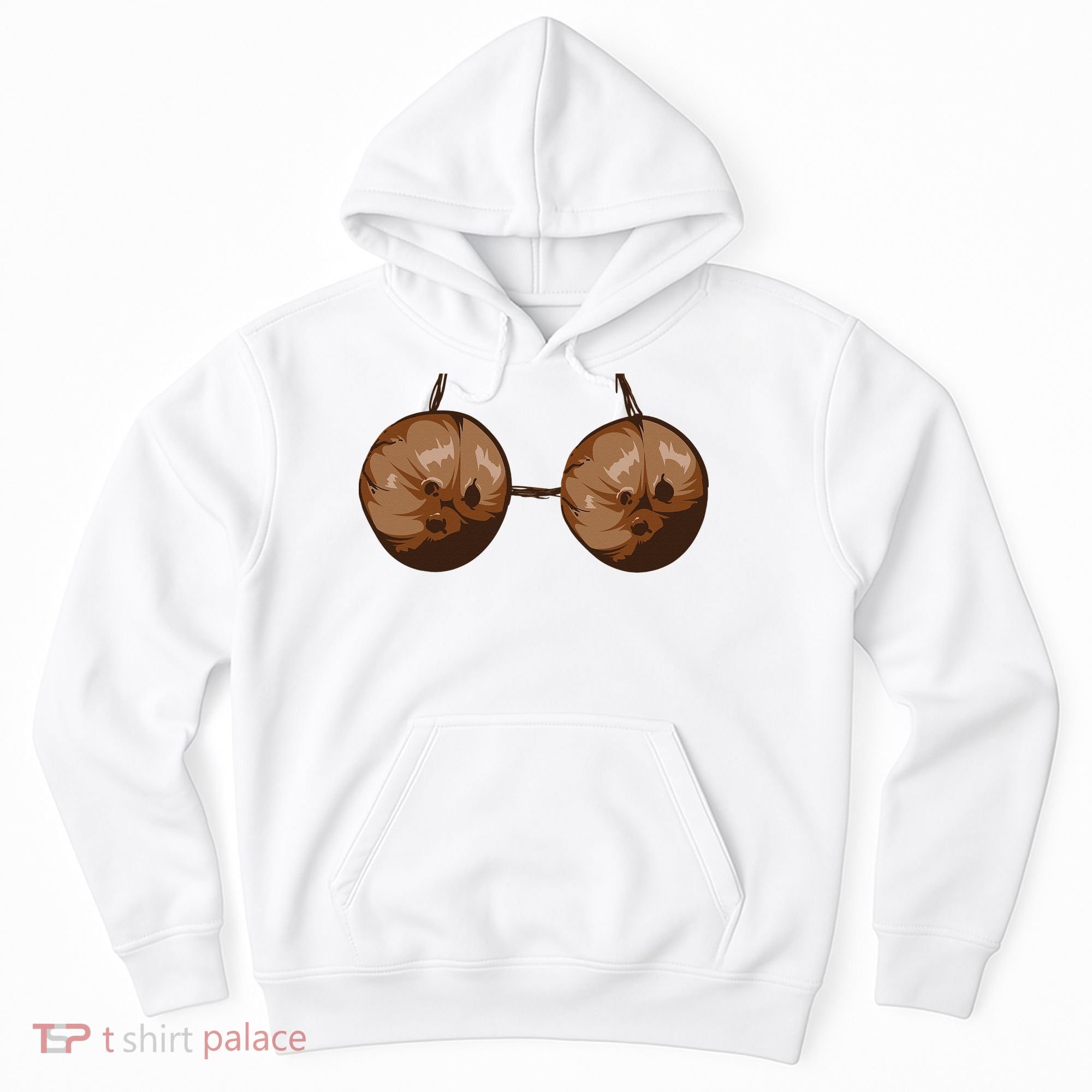 Summer Coconut Bra Halloween Costume Funny Outfit Gift Hoodie