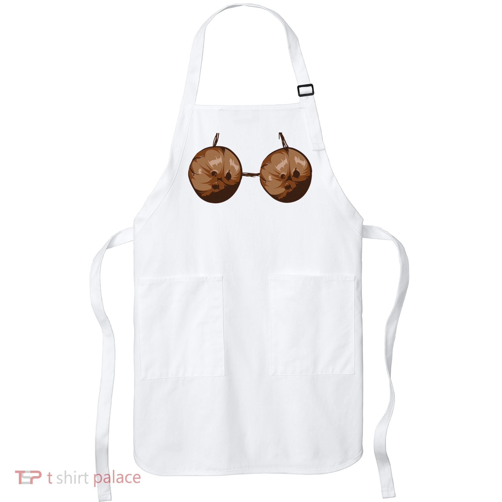 Summer Coconut Bra Halloween Costume Funny Outfit Gift Apron