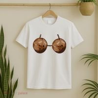 Summer Coconut Bra Halloween Costume Funny Outfit Gift T-Shirt thumb 2