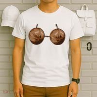 Summer Coconut Bra Halloween Costume Funny Outfit Gift T-Shirt thumb 6