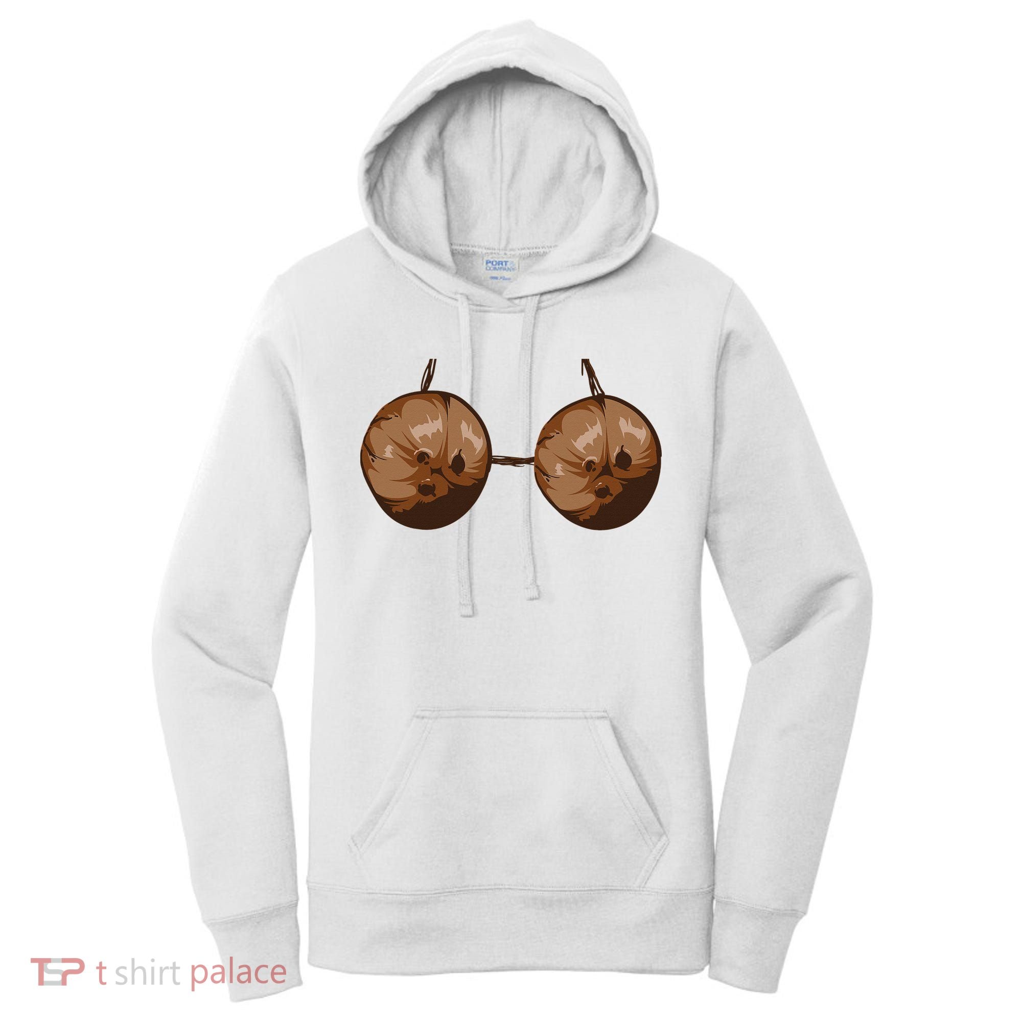 Summer Coconut Bra Halloween Costume Funny Outfit Gift Women's Hoodie