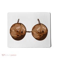 Summer Coconut Bra Halloween Costume Funny Outfit Gift Mousepad thumb 0