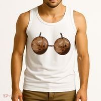 Summer Coconut Bra Halloween Costume Funny Outfit Gift Tank Top thumb 3