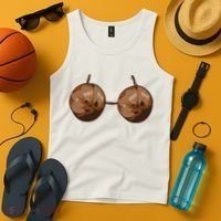 Summer Coconut Bra Halloween Costume Funny Outfit Gift Tank Top thumb 4