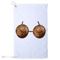 Summer Coconut Bra Halloween Costume Funny Outfit Gift Golf Towel thumb 0
