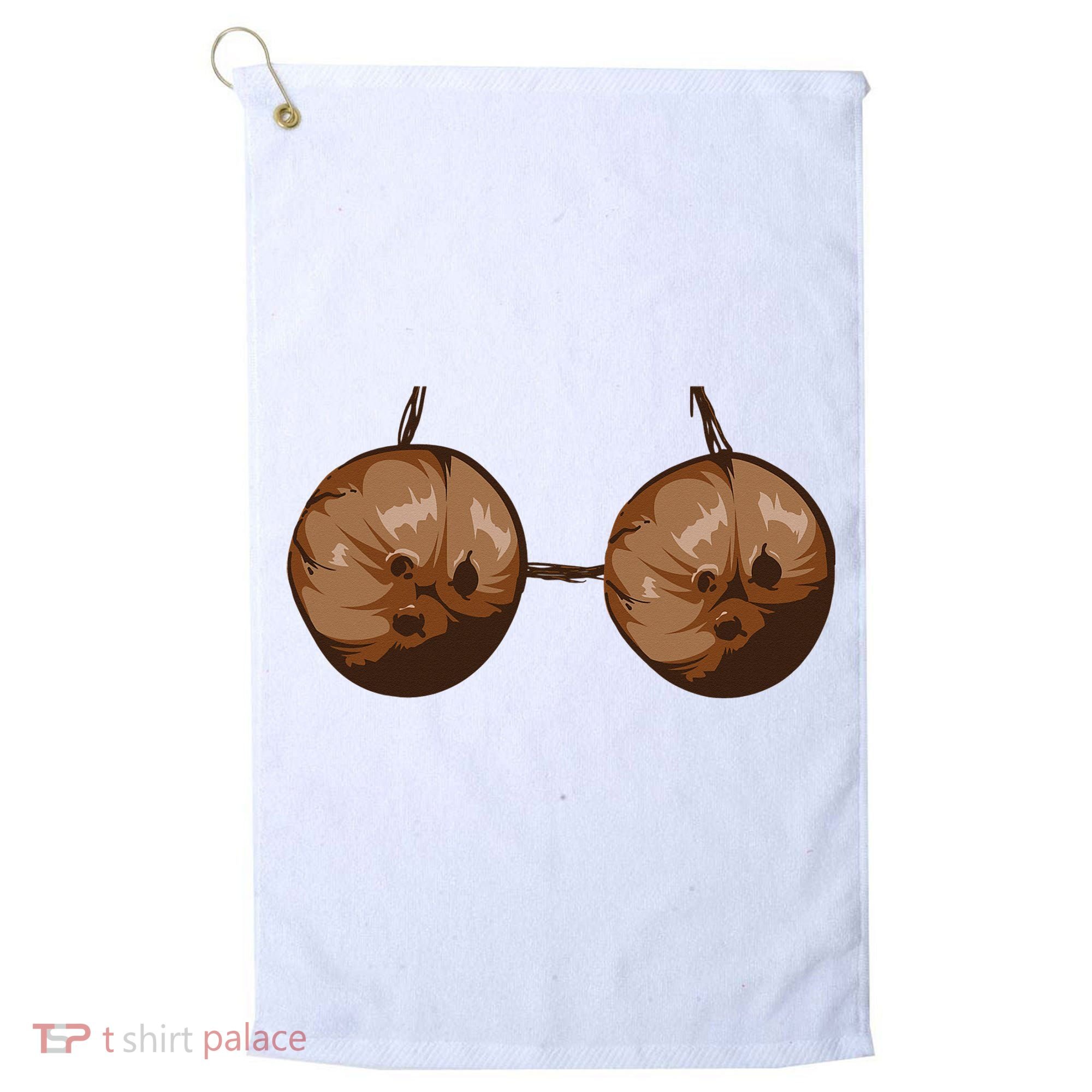 Summer Coconut Bra Halloween Costume Funny Outfit Gift Golf Towel