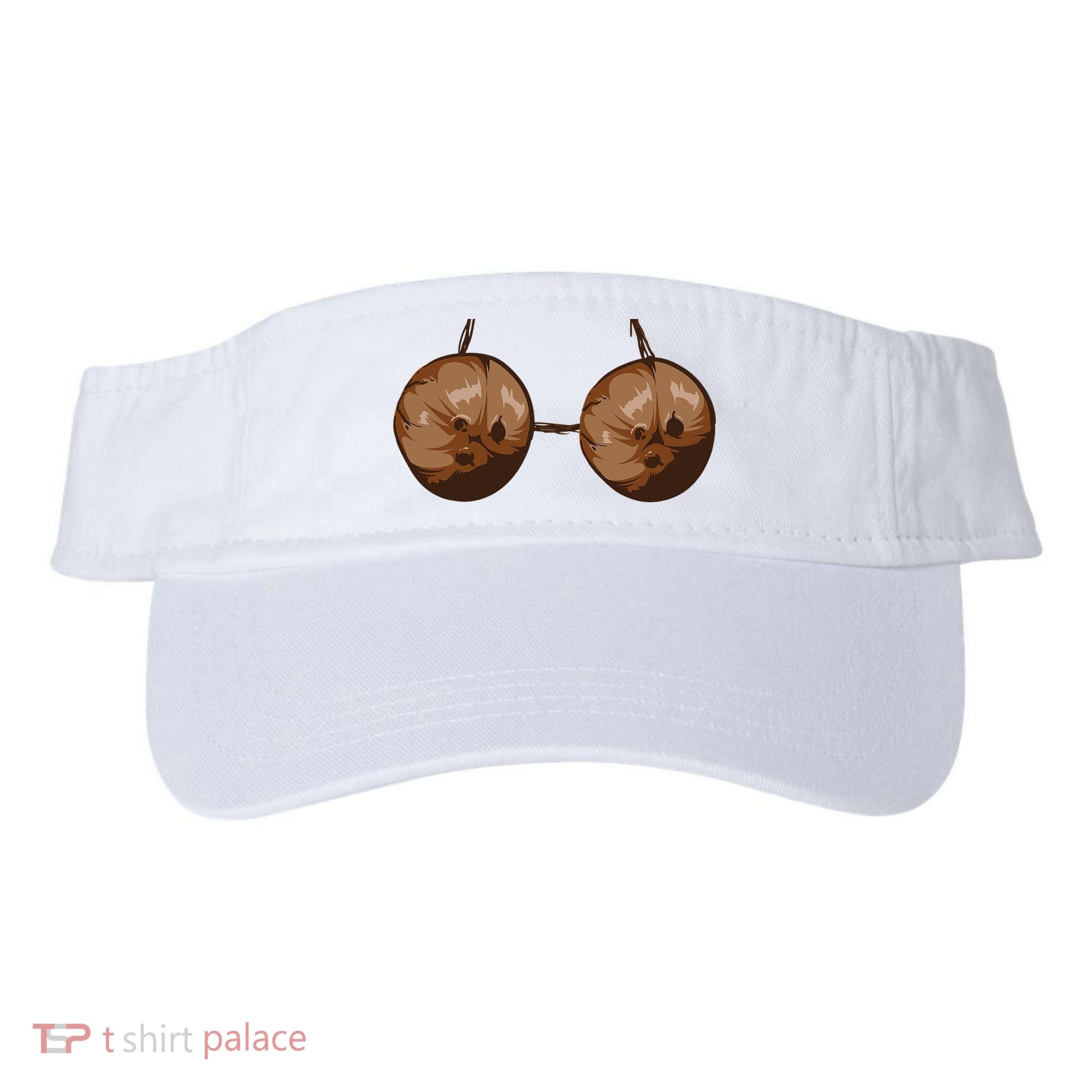 Summer Coconut Bra Halloween Costume Funny Outfit Gift Visor
