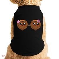 Summer Coconut Bra Halloween Costume Hawaii Aloha Beach Doggie Tank thumb 0