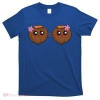 Summer Coconut Bra Halloween Costume Hawaii Aloha Beach T-Shirt thumb 0