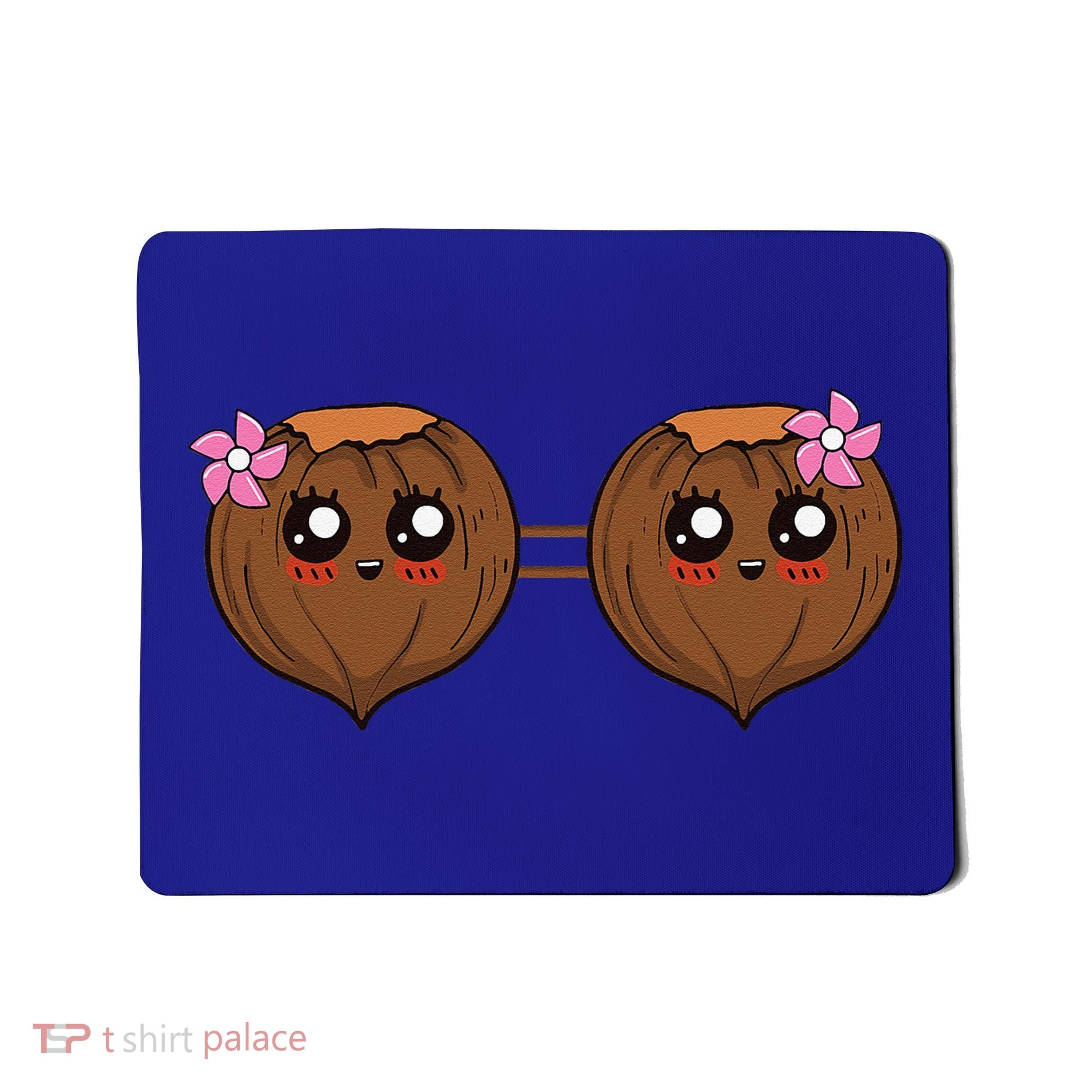 Summer Coconut Bra Halloween Costume Hawaii Aloha Beach Mousepad