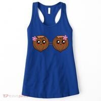 Summer Coconut Bra Halloween Costume Hawaii Aloha Beach Women's Tank Top thumb 0