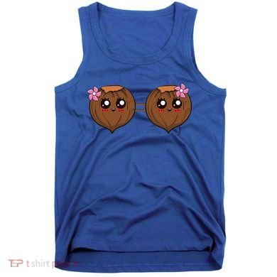 Summer Coconut Bra Halloween Costume Hawaii Aloha Beach Tank Top
