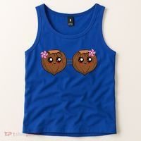 Summer Coconut Bra Halloween Costume Hawaii Aloha Beach Tank Top thumb 2