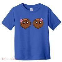 Summer Coconut Bra Halloween Costume Hawaii Aloha Beach Toddler T-Shirt thumb 0