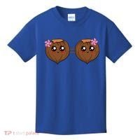 Summer Coconut Bra Halloween Costume Hawaii Aloha Beach Kids T-Shirt thumb 0