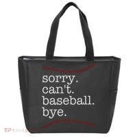 Sorry Can't Baseball Bye Tote Bag thumb 0