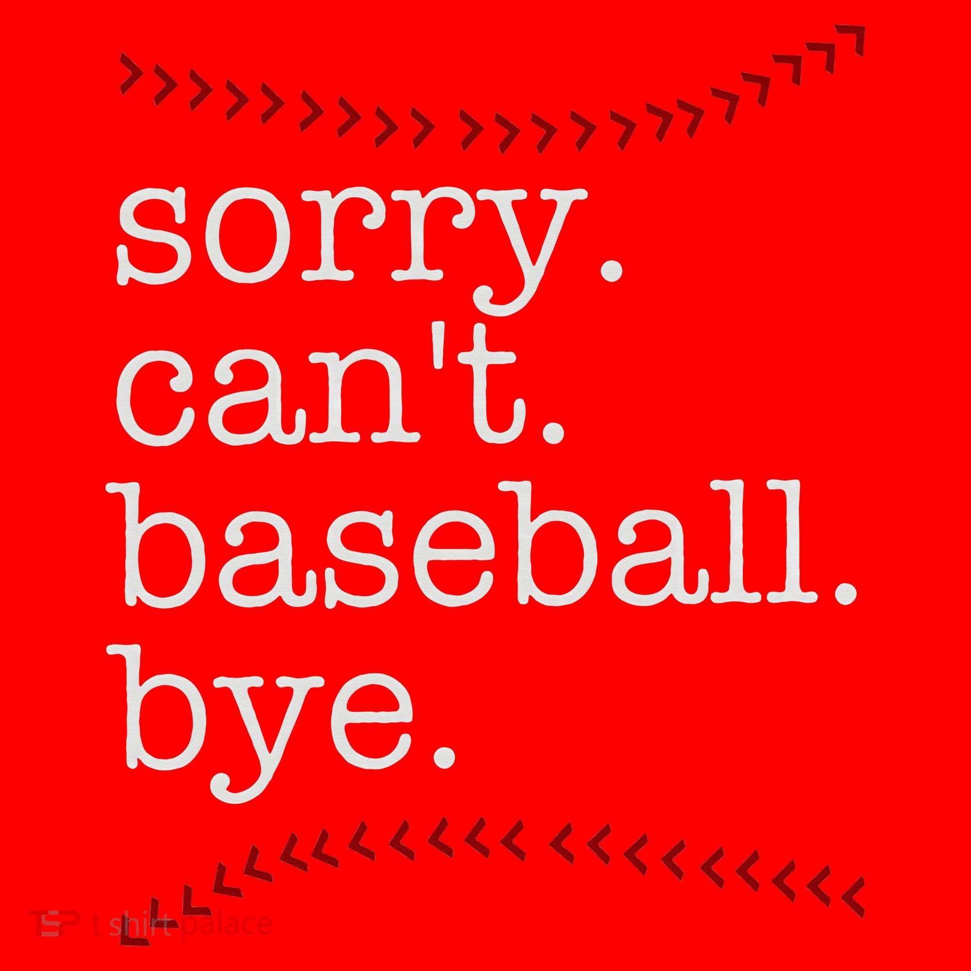 Sorry Can't Baseball Bye Santa Hat