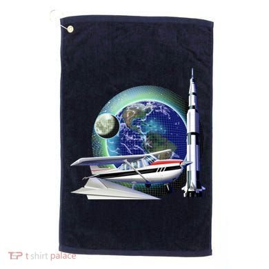 Science Club Blast Off Golf Towel