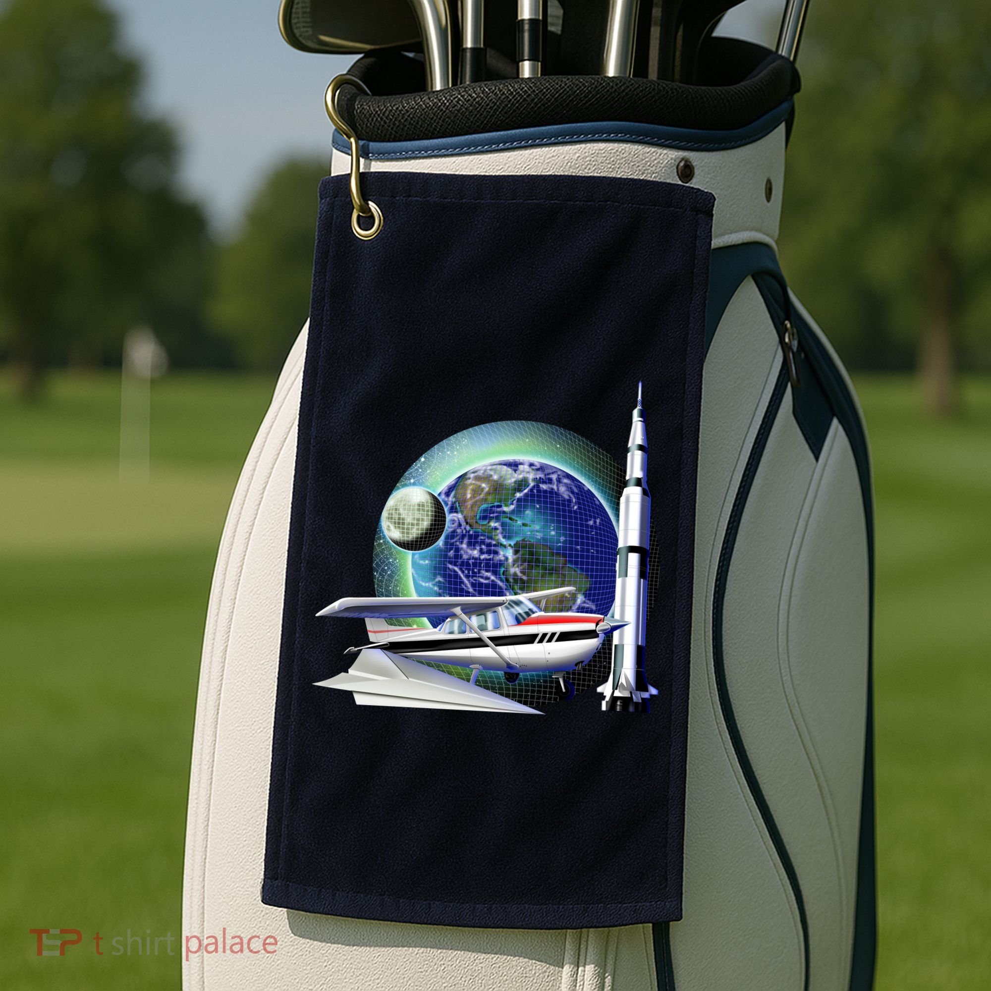 Science Club Blast Off Golf Towel
