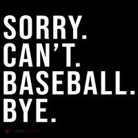 Sorry Can't Baseball Bye Funny Baseball Lover Game Day Vibes Gift Women's Hoodie thumb 2
