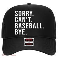 Sorry Can't Baseball Bye Funny Baseball Lover Game Day Vibes Gift Hat thumb 0