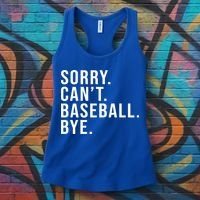 Sorry Can't Baseball Bye Funny Baseball Lover Game Day Vibes Gift Women's Tank Top thumb 3