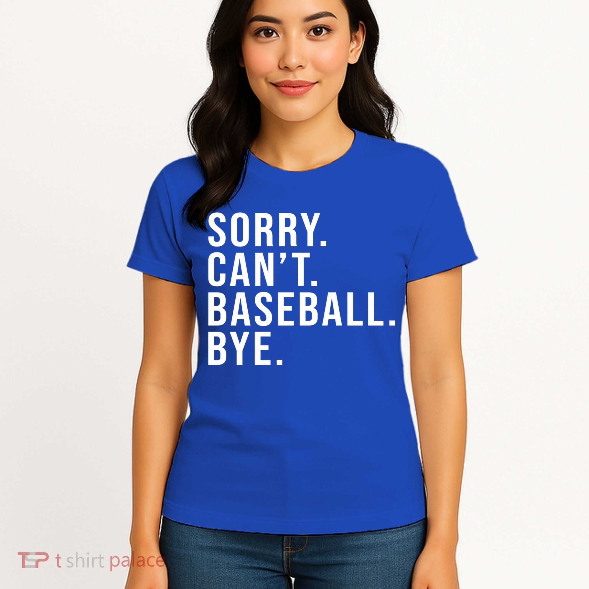 Sorry Can't Baseball Bye Funny Baseball Lover Game Day Vibes Gift Women's T-Shirt