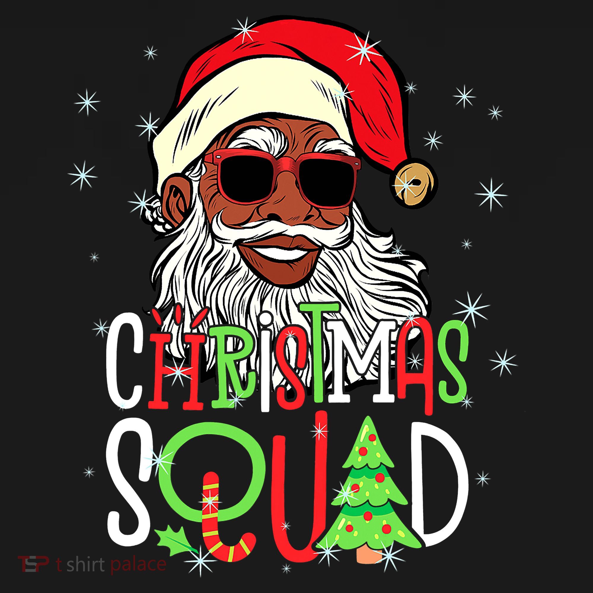 Santa Claus Black Xmas Santa Afro African American Proud Sweatshirt