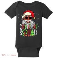 Santa Claus Black Xmas Santa Afro African American Proud Baby Bodysuit thumb 0