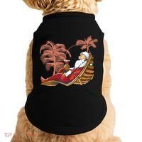 Santa Claus Beach Cocktail Christmas Doggie Tank thumb 0
