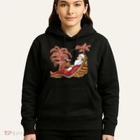 Santa Claus Beach Cocktail Christmas Hoodie thumb 5