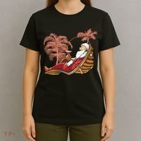 Santa Claus Beach Cocktail Christmas T-Shirt thumb 4
