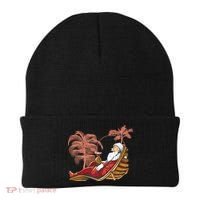 Santa Claus Beach Cocktail Christmas Beanie thumb 0