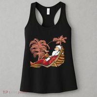Santa Claus Beach Cocktail Christmas Women's Tank Top thumb 3
