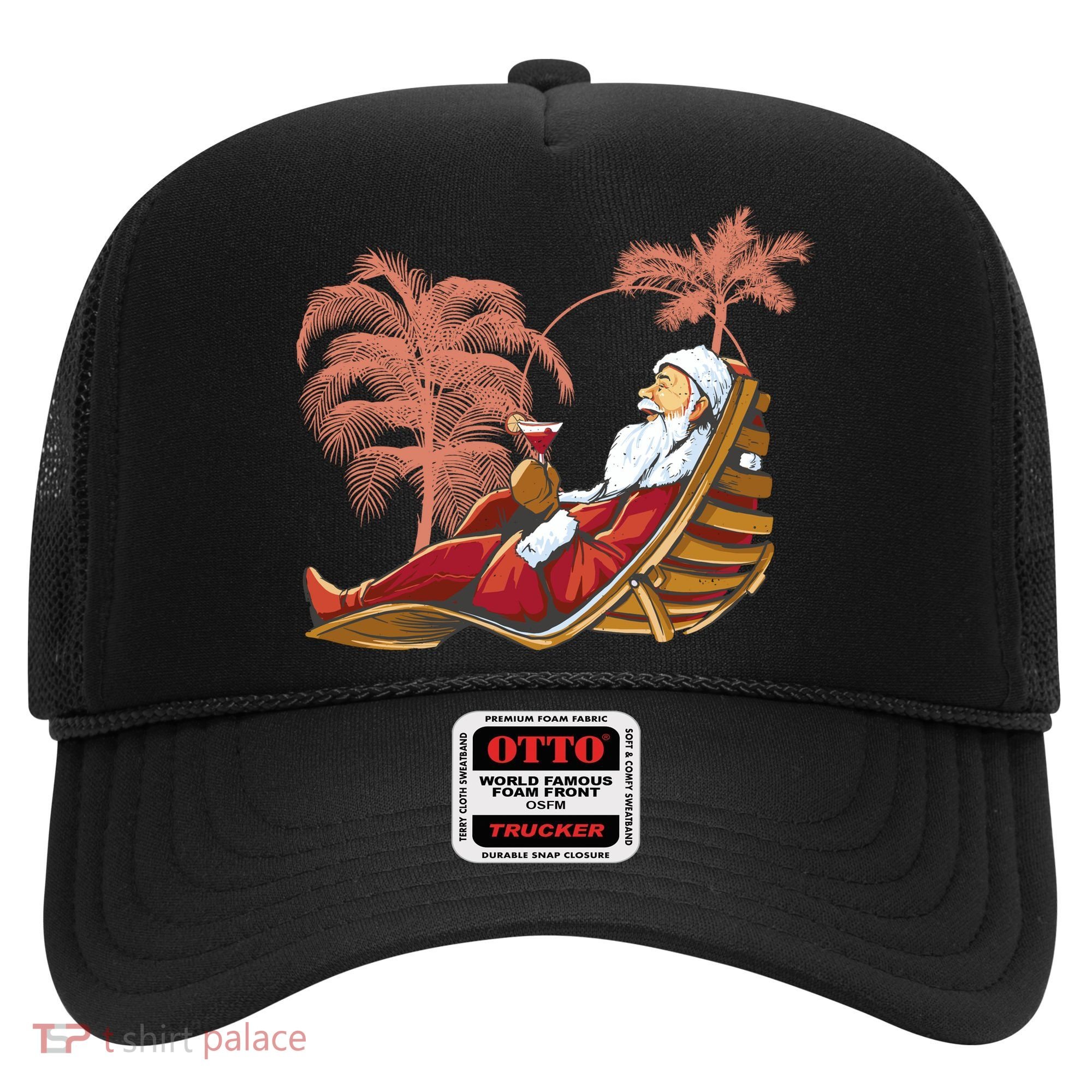 Santa Claus Beach Cocktail Christmas Hat