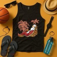 Santa Claus Beach Cocktail Christmas Tank Top thumb 4