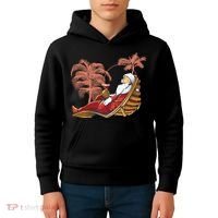Santa Claus Beach Cocktail Christmas Kids Hoodie thumb 4