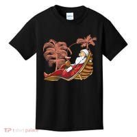 Santa Claus Beach Cocktail Christmas Kids T-Shirt thumb 0