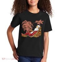 Santa Claus Beach Cocktail Christmas Kids T-Shirt thumb 2