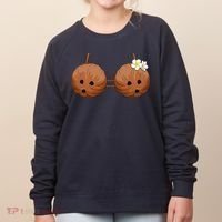 Summer Coconut Bra Halloween Hawaii Women's Sweatshirt thumb 0