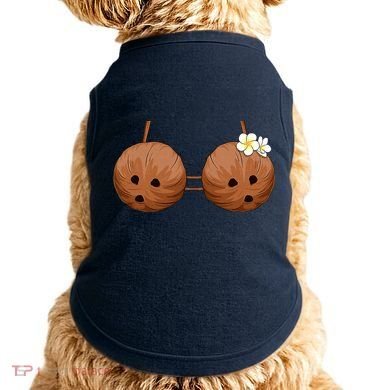 Summer Coconut Bra Halloween Hawaii Doggie Tank