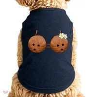 Summer Coconut Bra Halloween Hawaii Doggie Tank thumb 0