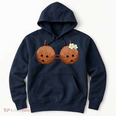 Summer Coconut Bra Halloween Hawaii Hoodie