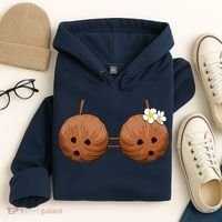 Summer Coconut Bra Halloween Hawaii Hoodie thumb 4